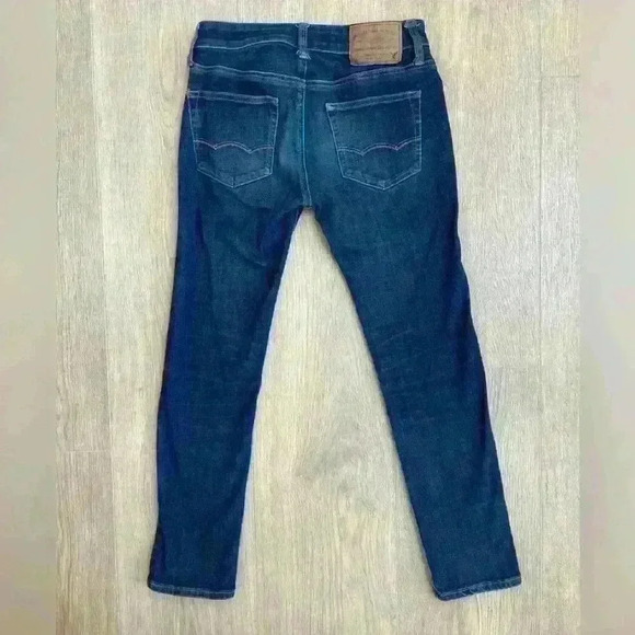 American Eagle Men’s Dark Wash Skinny Jeans 360 Extreme Flex - Size 28x30 - Picture 2 of 8